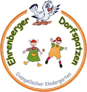 Logo Ev. Kindergarten Ehrenberger Dorfspatzen